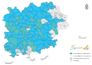 Carte des Communes adhérentes à la compétence AODE du SymielecVar